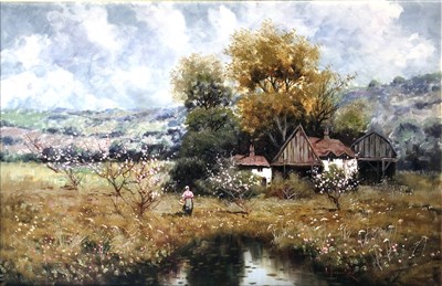 Lot 509 - Antonio Sannino, Umbrian landscapes, a pair