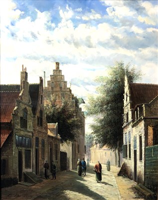 Lot 473 - Carl van Essen, The Old Town Hall and The Middle Way, Oxford, a pair