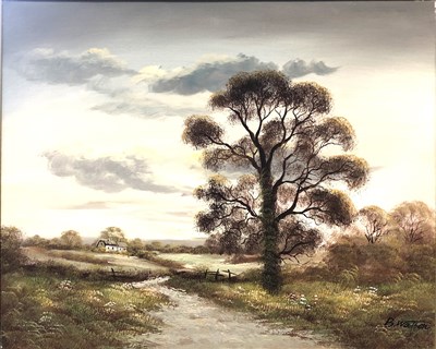 Lot 371 - B. Watson, English landscape, oil on canvas