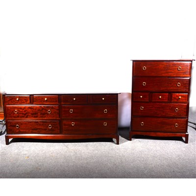 Lot 584 - A suite of Stag Minstrel bedroom furniture, ...