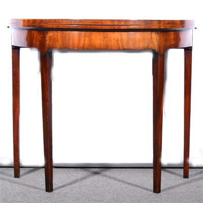 Lot 568 - A George III mahogany card table