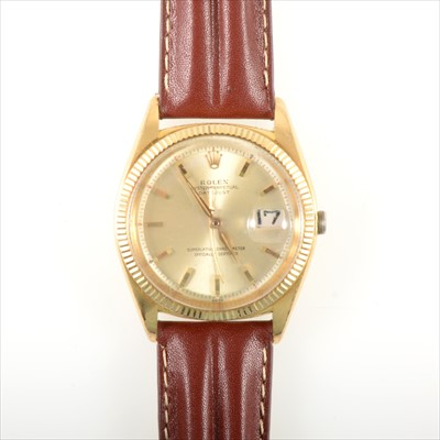 Lot 720 - Rolex - a gentleman's Oyster Perpetual Datejust Superlative Chronometer wrist watch.
