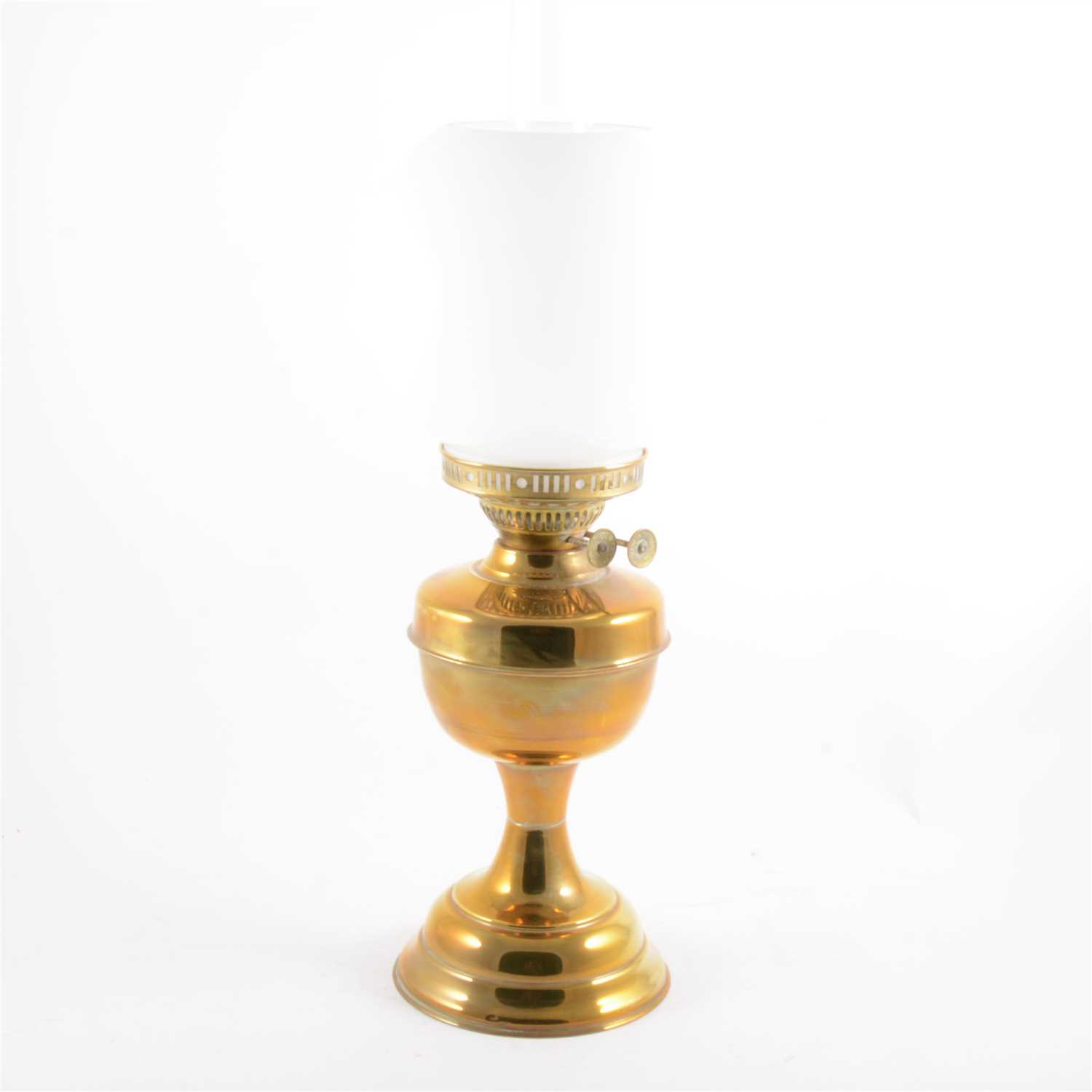 Lot 80 - A copper oil lamp
