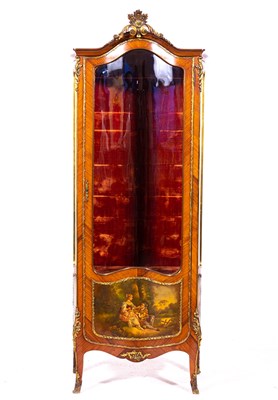 Lot 473 - A Louis XV style kingwood and gilt metal mounted vitrine, circa 1900