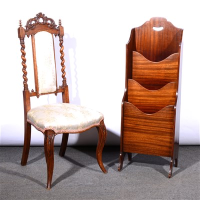 Lot 585 - A Victorian stained wood occasional chair, ...