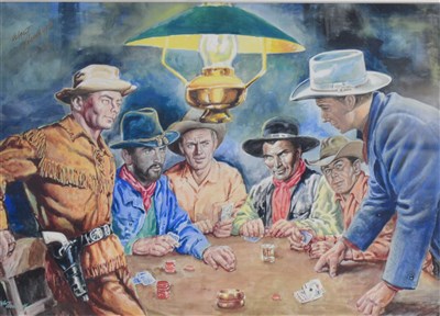 Lot 403 - Selection of cowboy signed prints, and other...