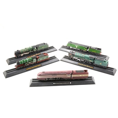 Lot 253 - Fourteen Static Railway locomotive models, mainly "Great Railway Loco Series".