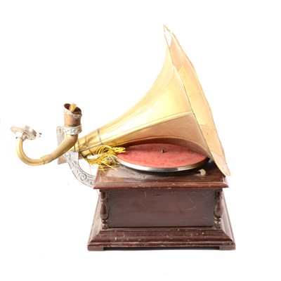 Lot 303 - A table gramophone, marked His Master's Voice, ...