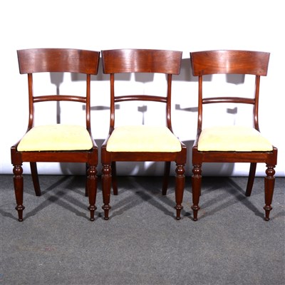 Lot 488 - A set of four Victorian mahogany bar-back dining chairs