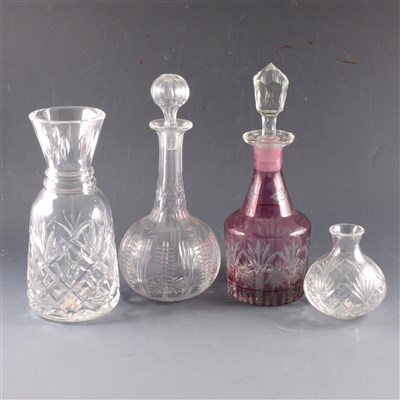 Lot 95 - A quantity of glass, including Waterford and Royal Brierley.