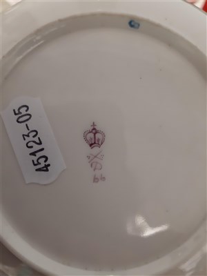 Lot 70 - A Derby coffee cup and saucer, ...