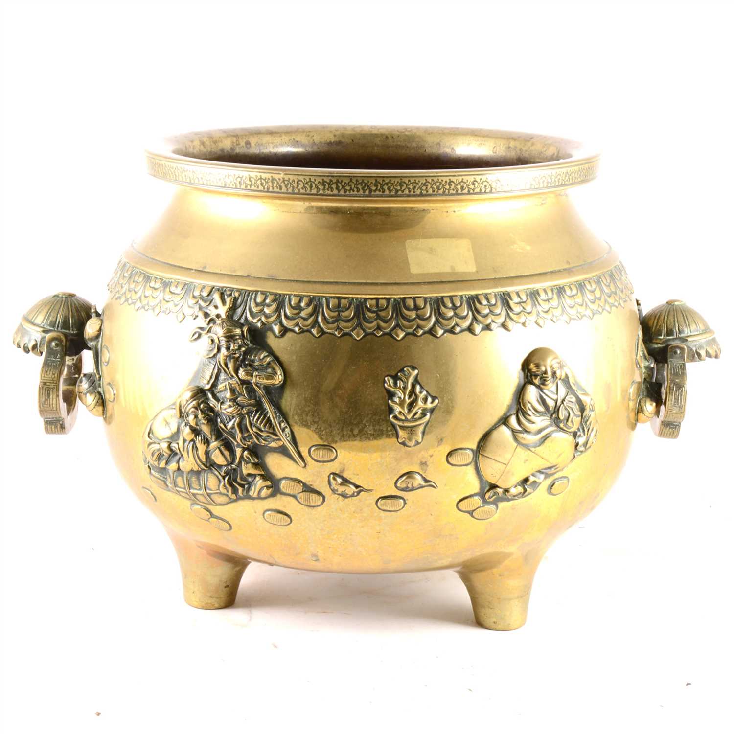 Lot 210 - A large Chinese bronze censer