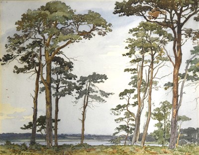 Lot 295 - L.R. Baxter, Blytheborough Common, watercolour