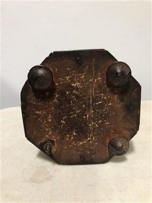 Lot 84 - A William IV tortoiseshell octagonal shape tea caddy
