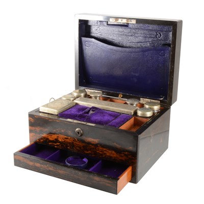 Lot 85 - A Victorian coromandel travelling box