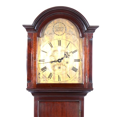 Lot 676 - Mahogany longcase clock, signed George Tarratt, Leicester