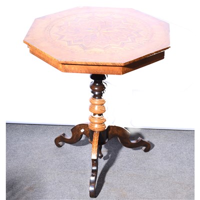 Lot 708 - An Italian marquetry centre table