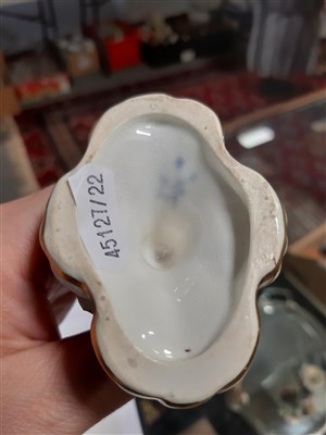 Lot 79 - A Meissen porcelain novelty scent bottle, ...