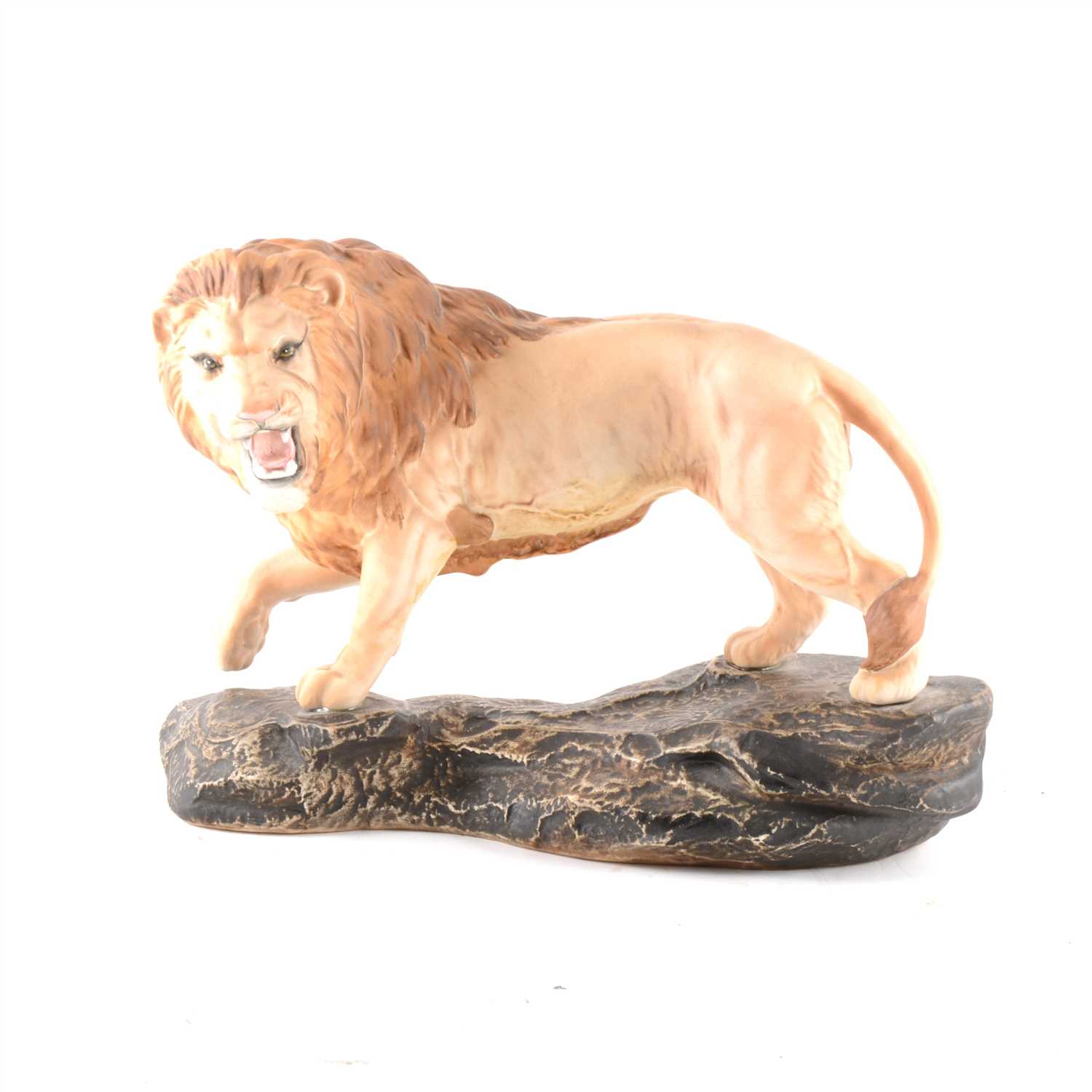 Lot 7 - Beswick, Lion on a Rock, model 2554A