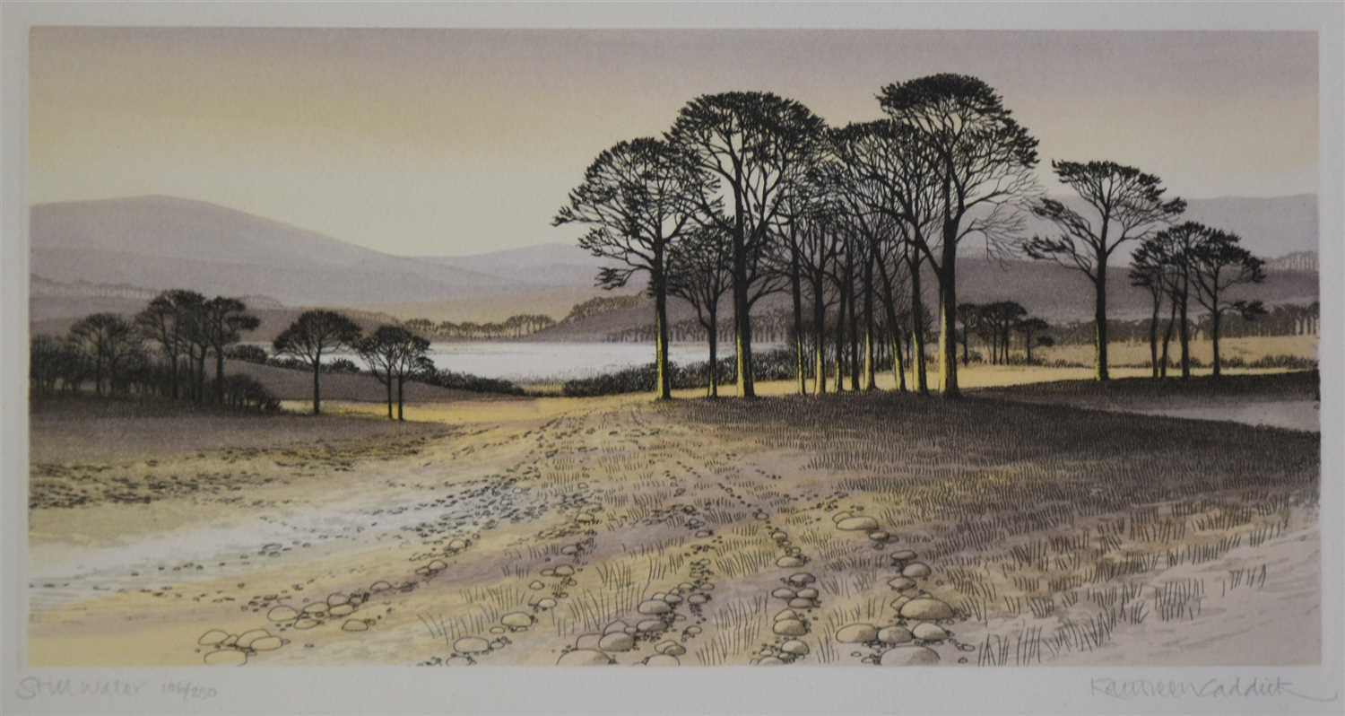 Lot 293 - Kathleen Caddick, Still Water, limited edition print, and two others