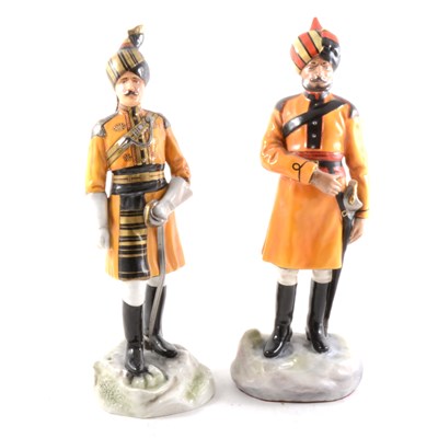 Lot 24A - Two limited edition military porcelain figures by Michael Sutty