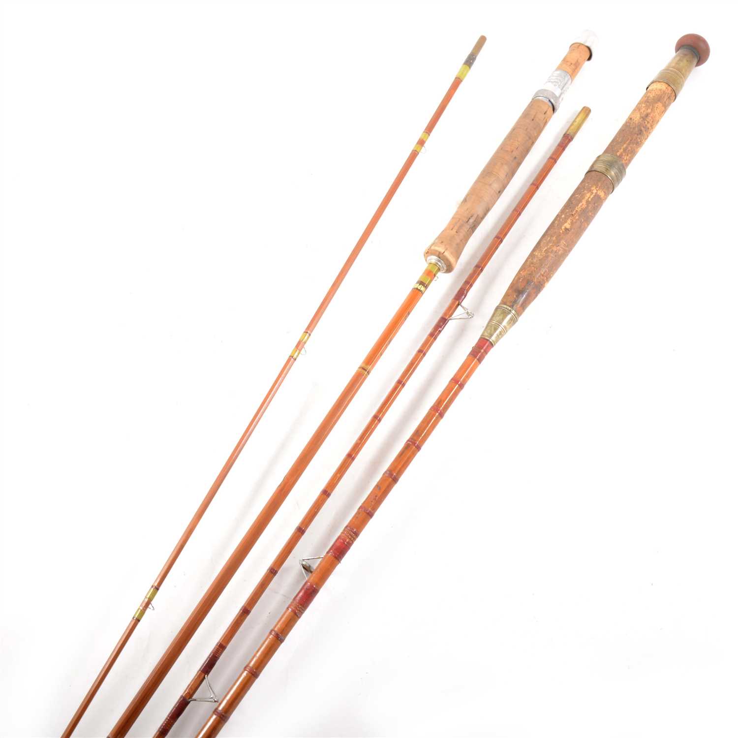 Lot 191 - A quantity of ten vintage split-cane fly fishing rods