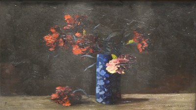 Lot 291 - G Nicholson, Still life of flowers, ...