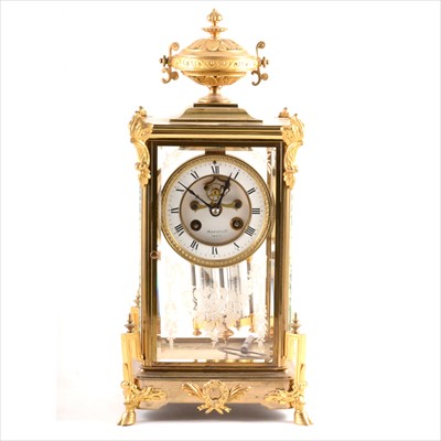 Lot 741 - French four-glass table clock, late 19th Century