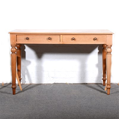 Lot 535 - A Victorian bleached mahogany side table, ...
