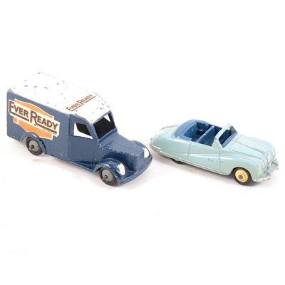 Lot 225 - Timpo cast metal Ever Ready van, and a Dinky Toys no.106 Austin Atlantic A90.