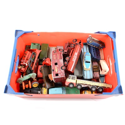 Lot 242 - One box of loose playworn and repainted Dinky Toys and similar models
