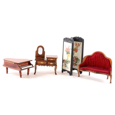 Lot 139 - A large quantity of dolls house furniture and accessories.