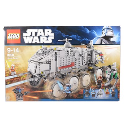 Lot 216 - Lego Star Wars set 8098 Clone Turbo Tank, boxed, but contains unchecked.