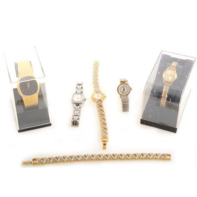 Lot 307 - A collection of lady's modern dress watches