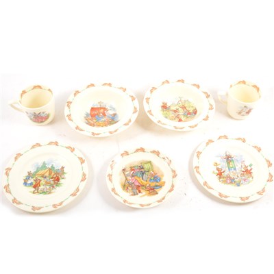Lot 97 - A collection of Bunnykins and Peter Rabbit nursery ware