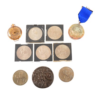 Lot 200 - A collection of coins and medals, scrap gold.