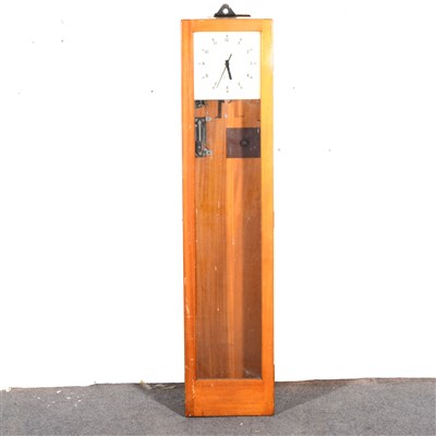 Lot 514 - Gents of Leicester, beechwood cased master clock, ...