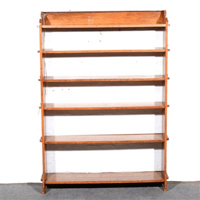 Lot 434 - An oak open bookcase, ...