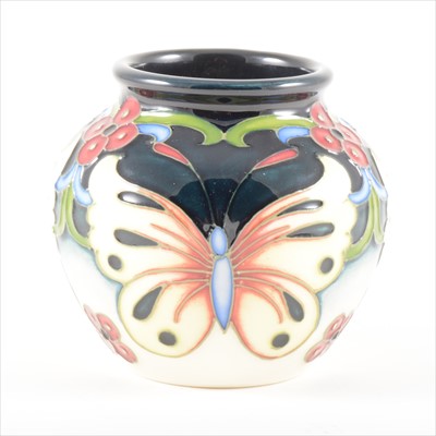 Lot 43 - A 'Burley Butterfly' vase, designed by Rachel Bishop for Moorcroft Pottery, 2008.