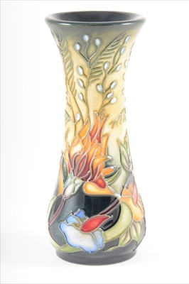 Lot 44 - A 'Prairie Summer' design vase, by Rachel Bishop for Moorcroft Pottery, 2001.