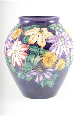 Lot 60 - A 'Royal Tribute' limited edition vase, by Rachel Bishop for Moorcroft Pottery, 1998.