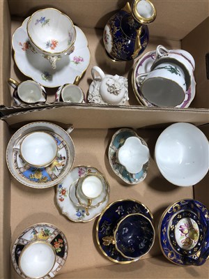 Lot 43 - A Meissen cabinet cup and saucer, ...