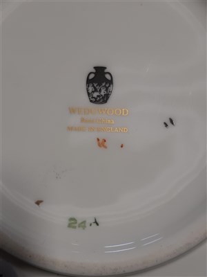 Lot 44 - A Wedgwood bone china teaset, Turquoise Florentine.