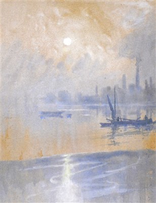 Lot 305 - Joseph Kirkpatrick, Sunset, watercolour, ...