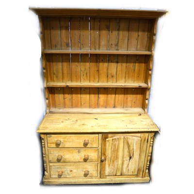 Lot 654 - A Lincolnshire pine dresser base