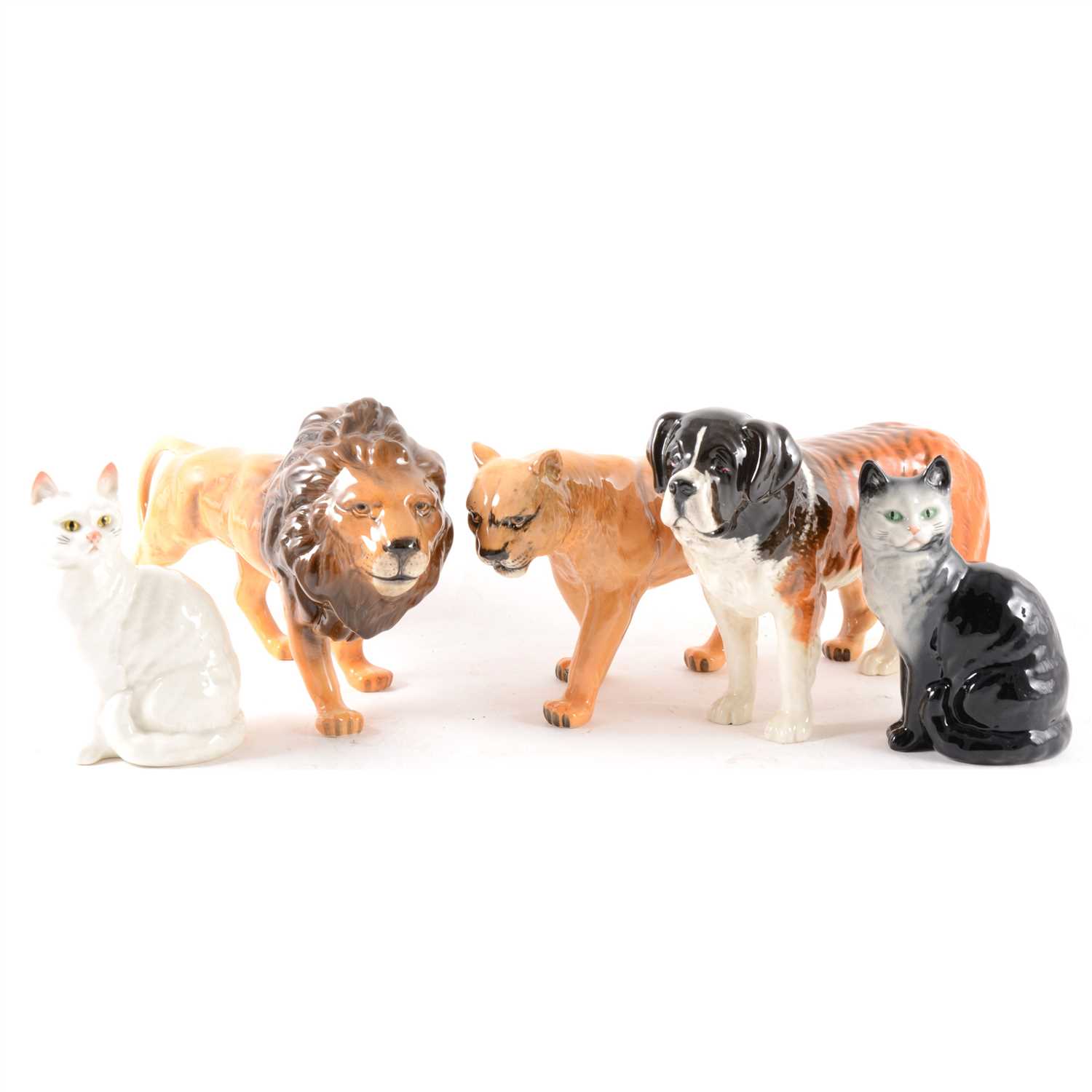 Lot 9 - A collection of five Beswick animal models