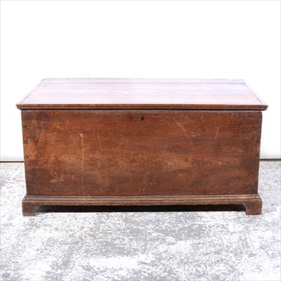 Lot 468 - Victorian elm blanket box