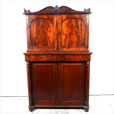 Lot 382 - Victorian mahogany chiffonier cabinet