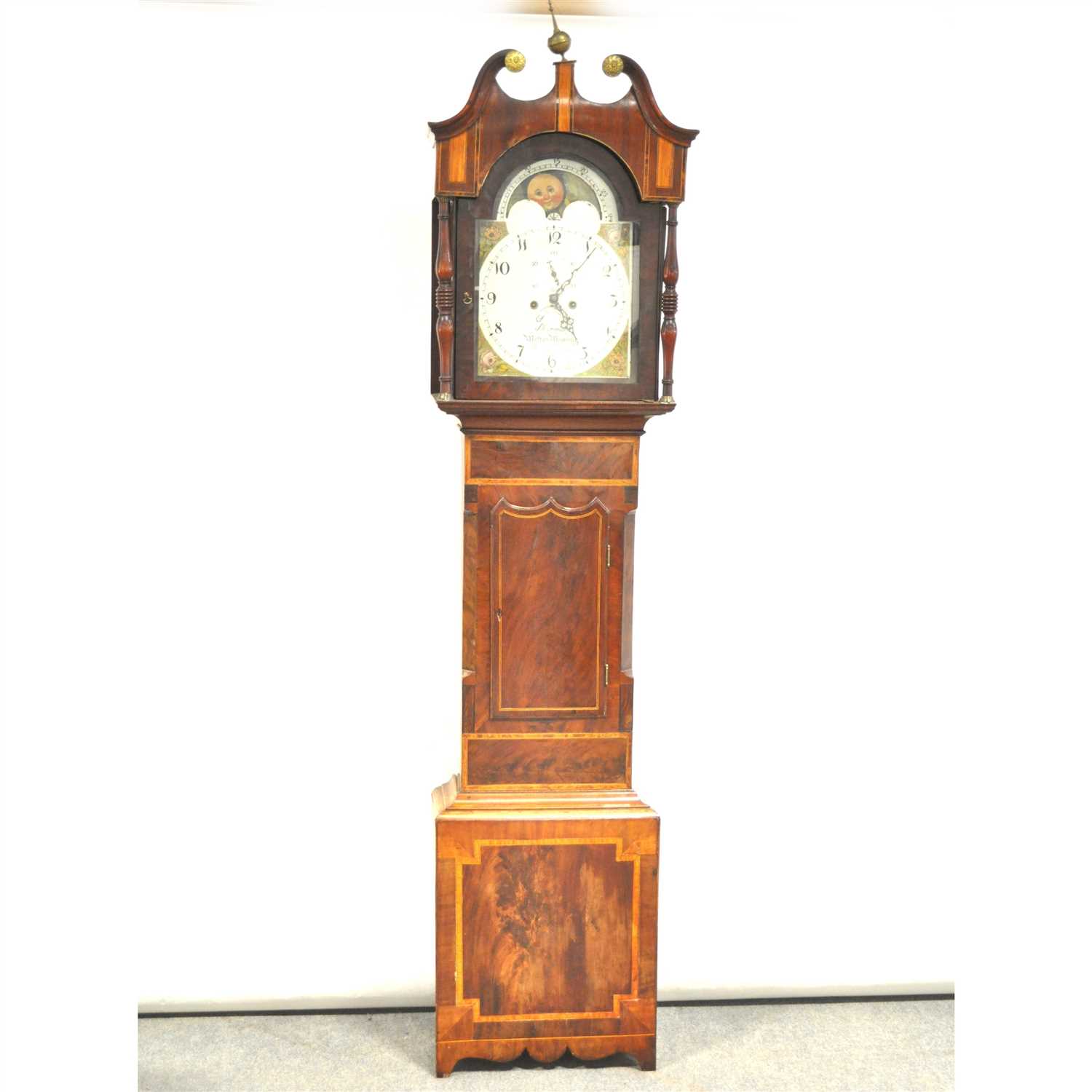 Lot 624 - An early Victorian mahogany longcase clock,