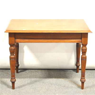 Lot 398 - An Edwardian walnut side table, ...